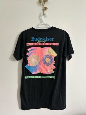 VTG Rolling Stones Steel Wheels North American Tour 1989 T-Shirt Sz L